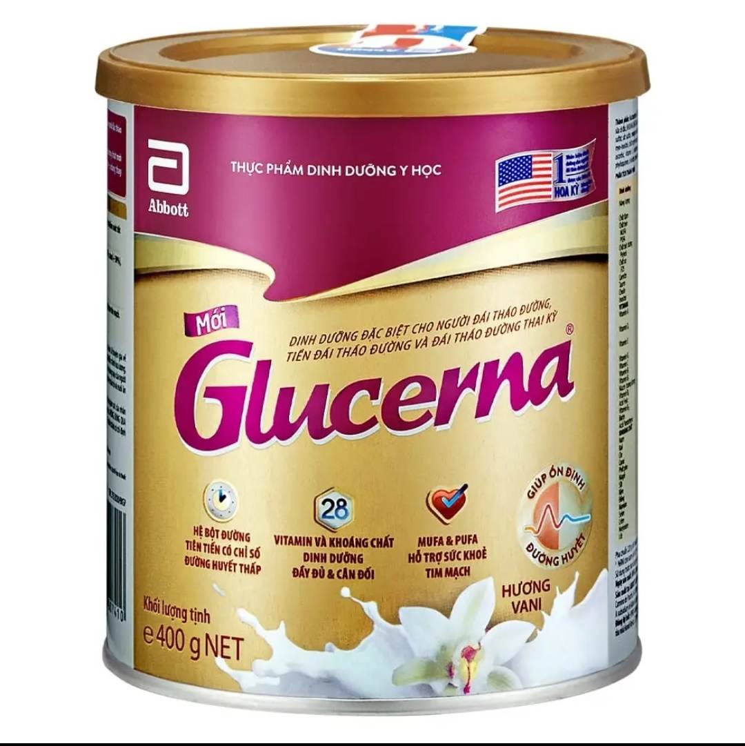 Combo 2 lon sữa glucerna 400g màu tím