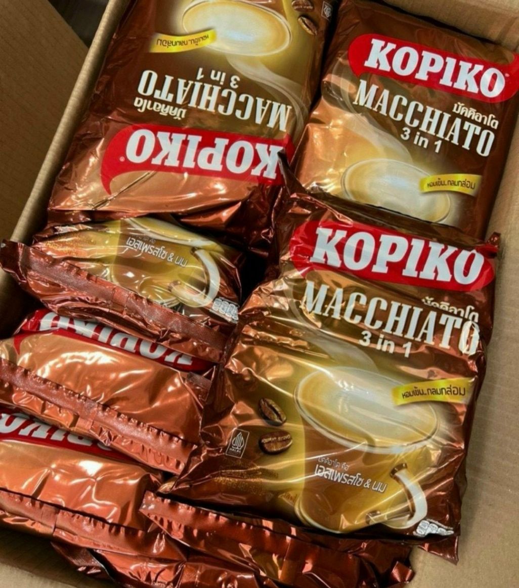 CÀ PHÊ SỮA KOPIKO MACCHIATO THÁI LAN BỊCH 20 GÓI.(Hàng chính hãng)