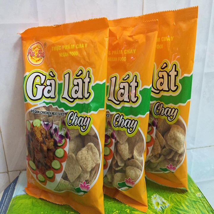 Combo 3 gói gà lát chay âu lạc - bịch 100g