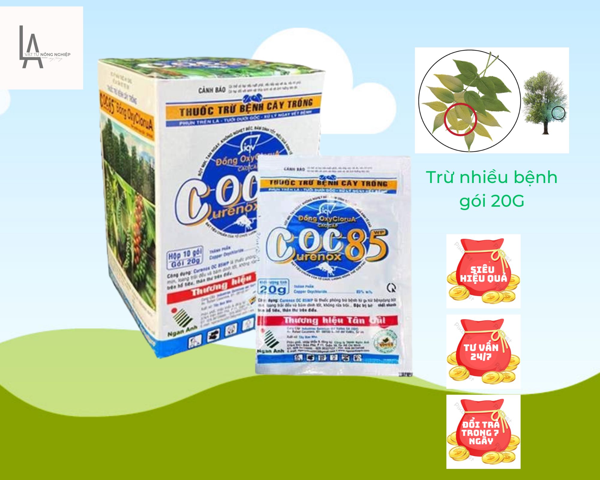 Thuốc phòng trừ nấm bệnh Coc85 (COC 85) gói 20G