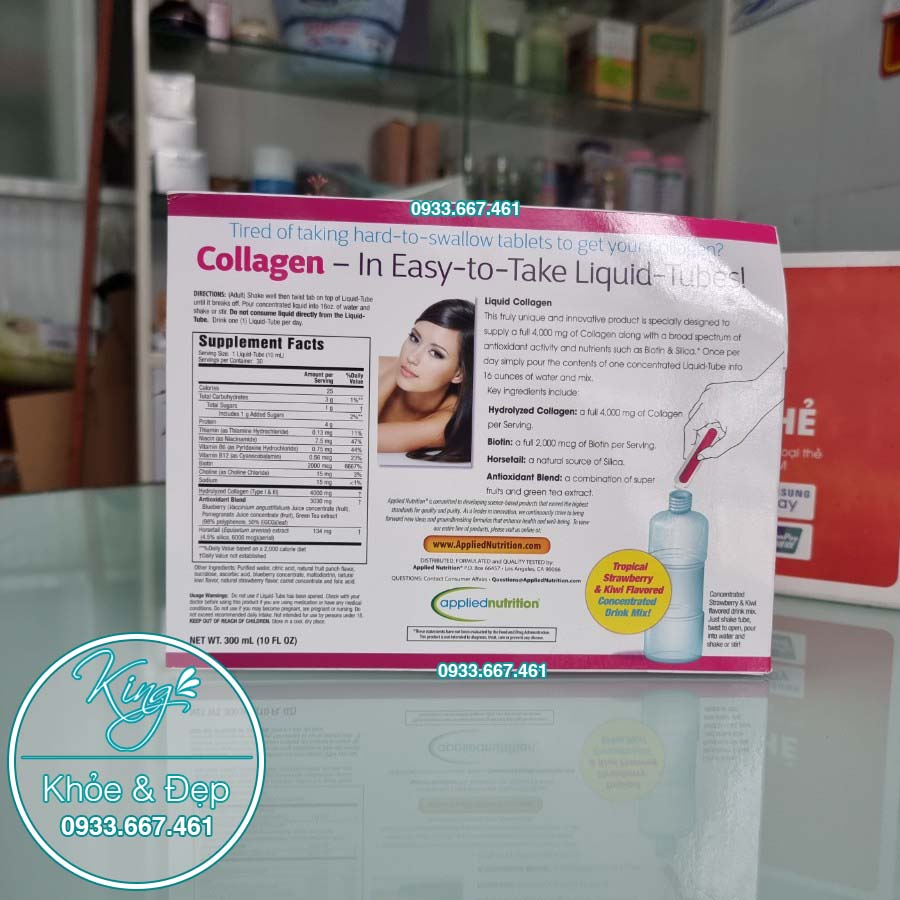 Collagen Dạng Nước Liquid Collagen 30 Ống