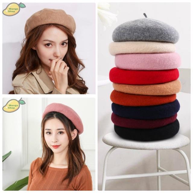 [ HOT SALE ] MŨ NỒI NỮ NỈ NHUNG NHIỀU MÀU