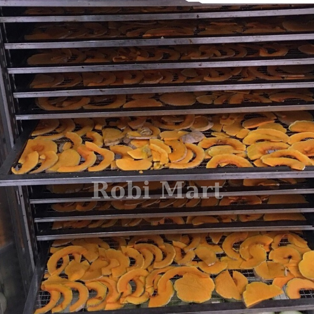 Bí đỏ thái lát sấy lạnh Robi Mart - Gói 100g