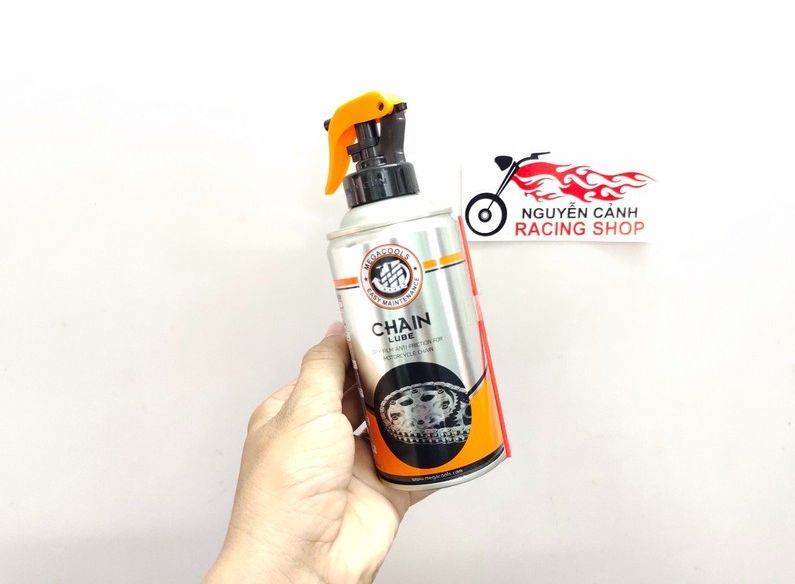 Xịt dưỡng sên megacools giúp sên bền bỉ, độ bền rất cao