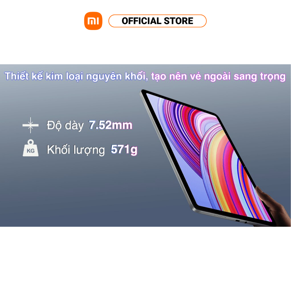 Máy tính bảng Redmi Pad Pro (6+128GB) | Màn hình 12,1" 120Hz 2,5K | SD 7sGen2 | Pin 10000mAh