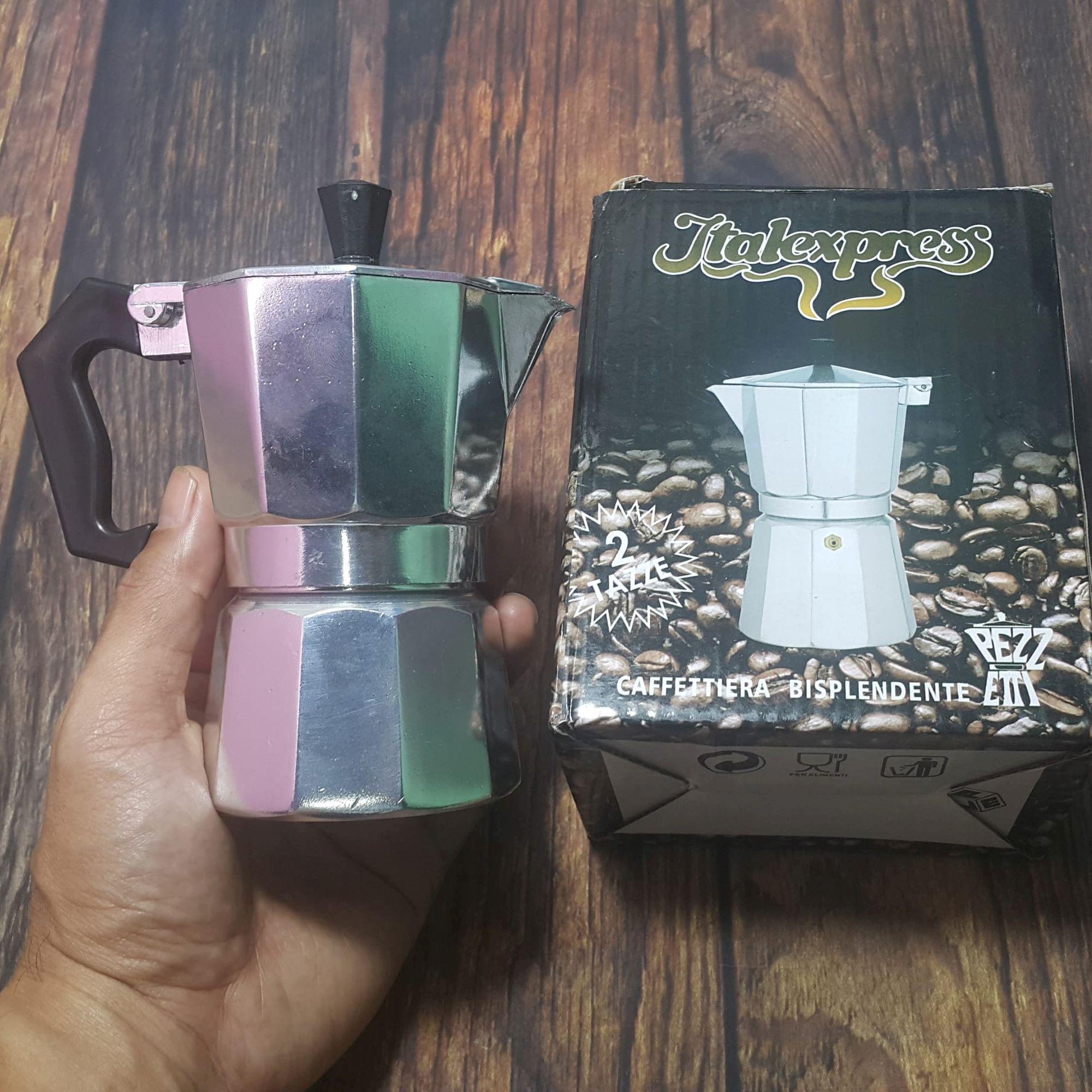 [free ship max] Ấm pha cà phê moka express cappuccino Aluminum cao cấp - ấm pha cà phê 100ml