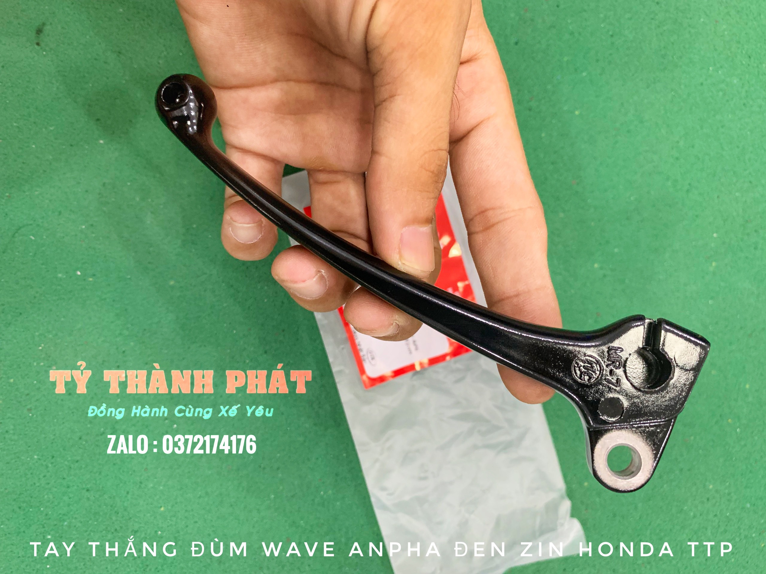 Tay thắng đùm Wave Anpha nhỏ Đen Phải zin ( cây )