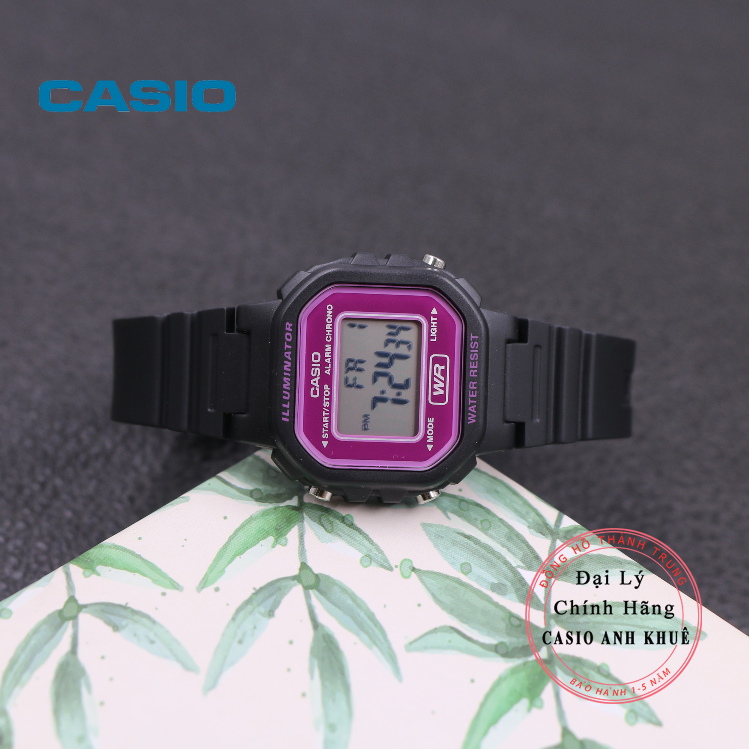 Casio La-20Wh-4Adf Women's Electronic Watch with Plastic Strap