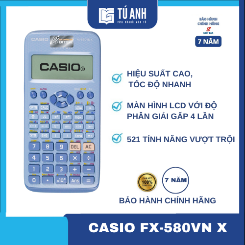 Máy Tính Khoa Học Casio FX-580VN X [ Sản phẩm chính hãng ]