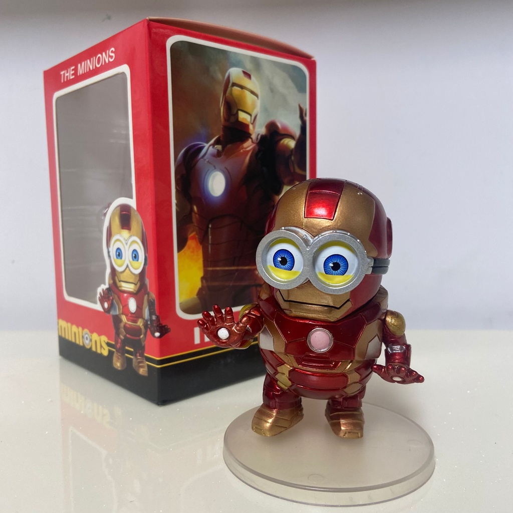 Mô hình Minion cosplay ironman, người nhện cực dễ thương
