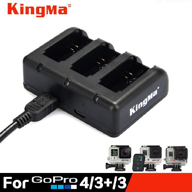 Sạc 3 kingma cho gopro hero 3, hero 4