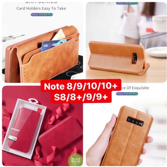 [Nhập RS0822 giảm 30k cho đơn 99k]Bao da dạng ví Samsung Note 20 ultra/ Note 20/ Note 10/ Note 10 Plus / Note8 Note9 hiệu XUND(  )