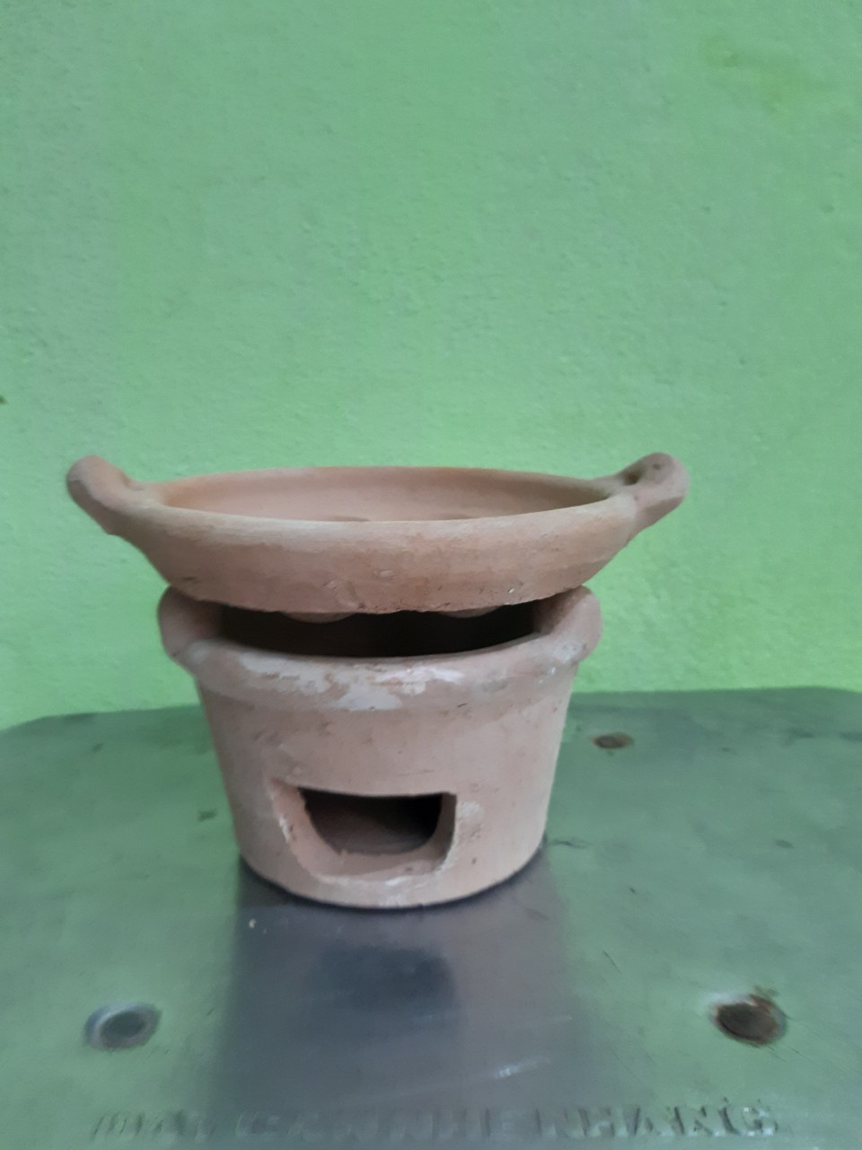 Combo bộ lò và khuôn đất nung nhí 7 lổ ( sản phẩm bé tí) kèm nắp
