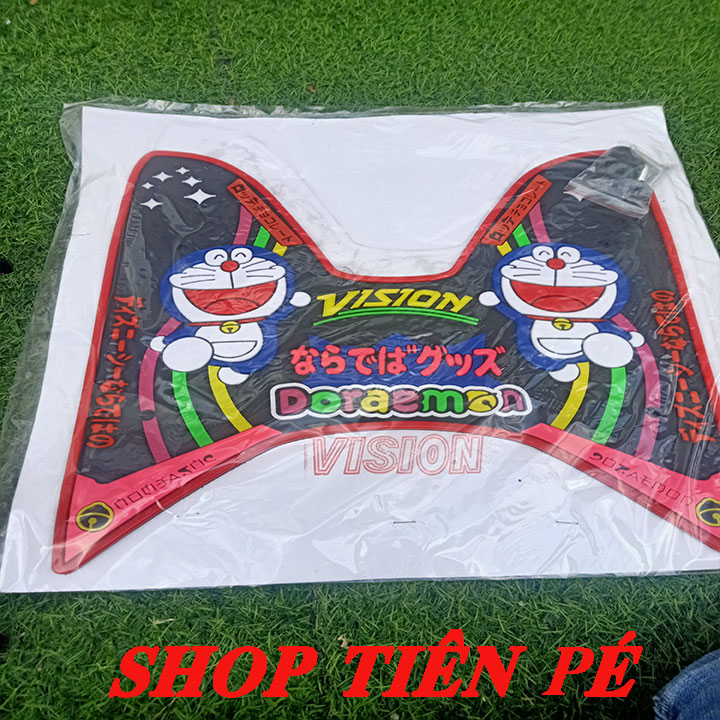 THẢM DOREMON VISON17 VIỀN ĐỎ