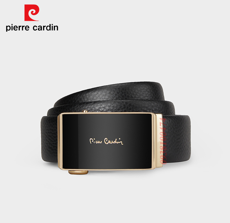 Thắt lưng Pierre Cardin chính hãng dây da bò thật khóa tự động PCJ1245