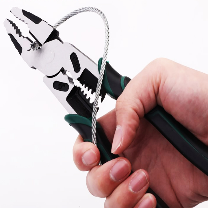 [HCM]Kìm điện đa năng 4 trong 1 - Kìm cắt cáp - Kìm tuốt dây điện bấm cos thông minh