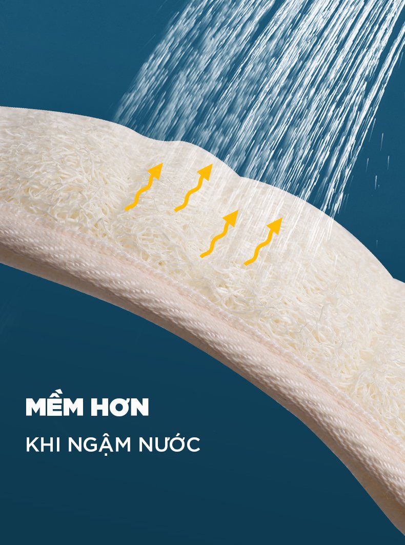 Dây tắm xơ mướp tự nhiên
