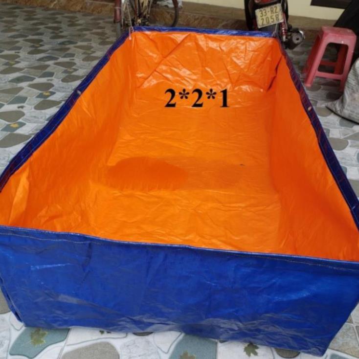 BỂ BẠT NUÔI CÁ, ỐC, ẾCH , LƯƠN ĐỦ KÍCH THƯỚC - 2*1*0,5