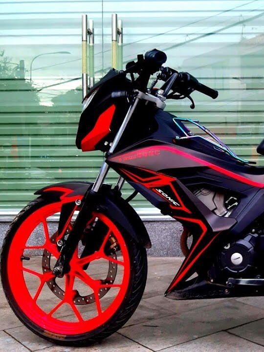 Tem Rời Honda Sonic 150 Đỏ Đen Nhám