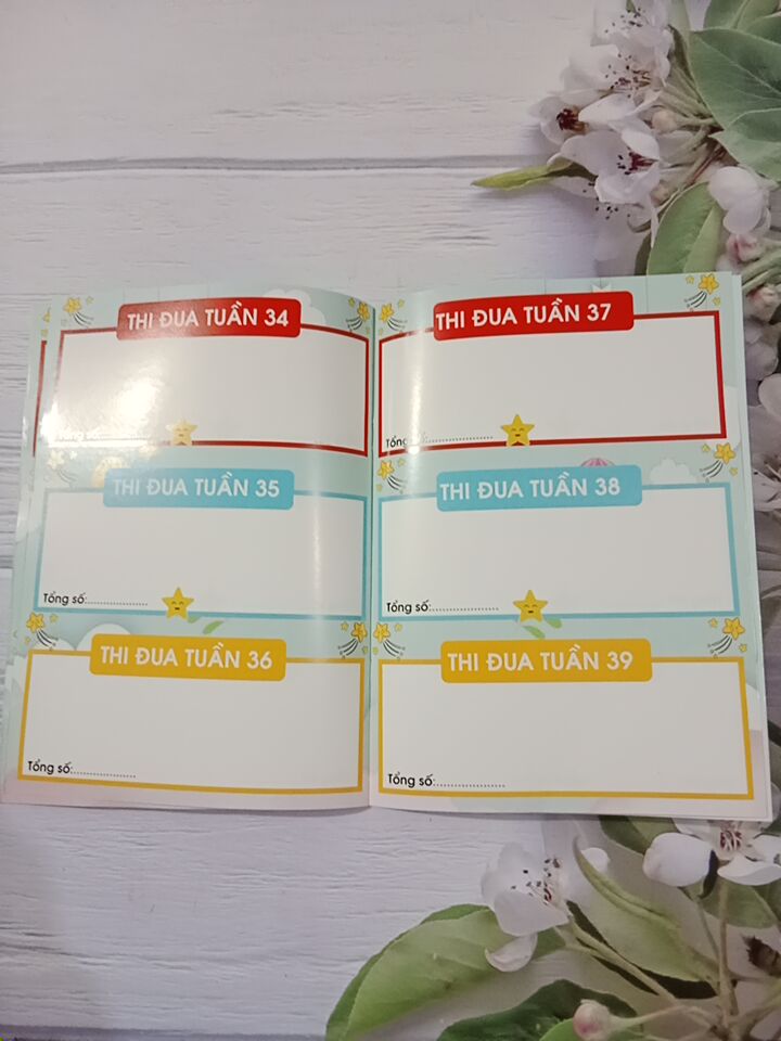 Sổ thi đua tích điểm - Khen thưởng khổ A5