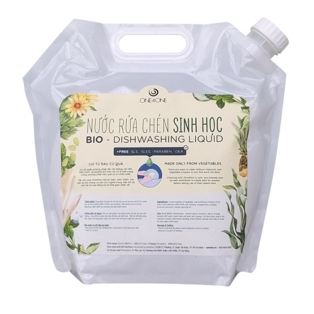 Nước Rửa Chén Sinh Học One4One Bio Dishwashing Liquid