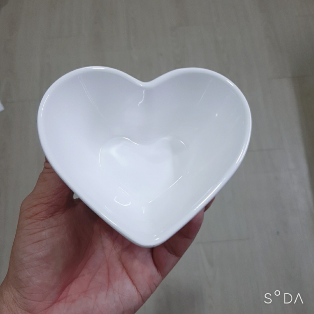 Chén chấm Melamine kiểu Trái Tim CCT01