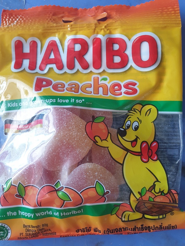 Haribo peaked 80g gum paste imported from Turkey