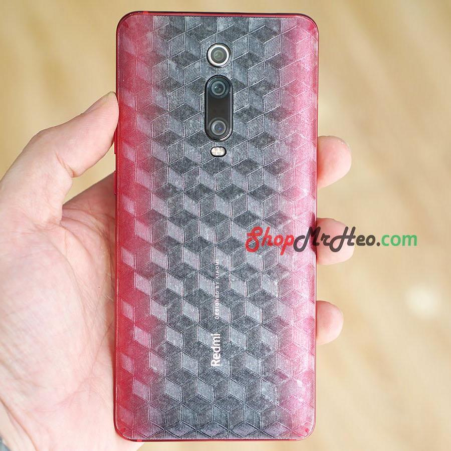 [HCM]Bộ 3 Skin Dán Mặt Sau Lưng Vân 3D Carbon Xiaomi Redmi K20 Pro