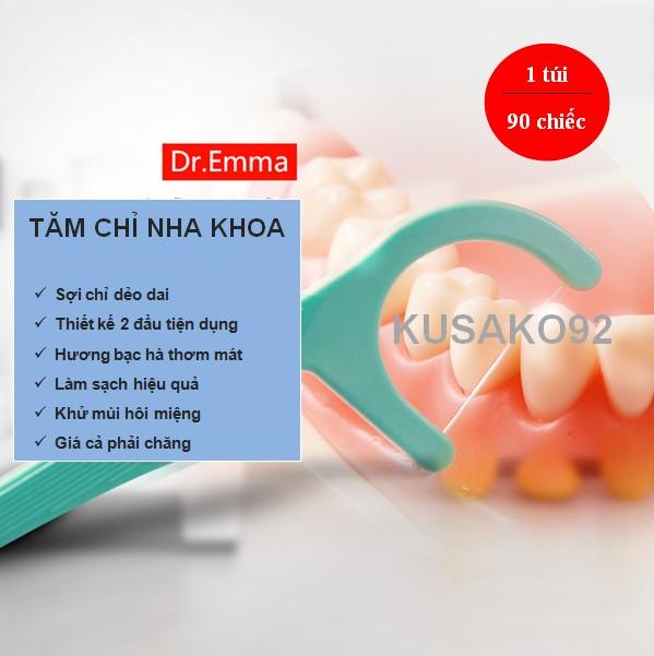 (Sỉ và Lẻ) Tăm chỉ nha khoa DR.EMMA 90 CHIẾC