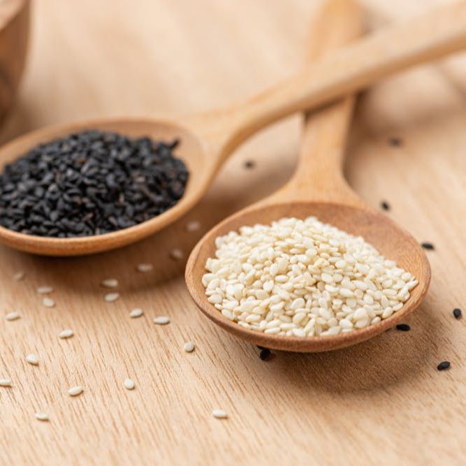 Hạt mè trắng ( hạt vừng ) VN chiết loại 500 Gram