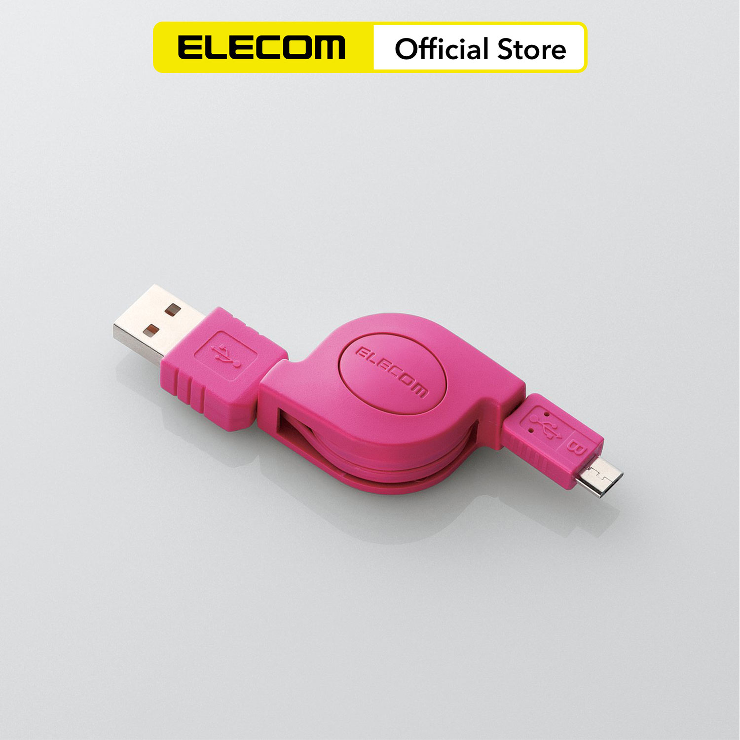 Dây cáp cuộn microUSB (A-microB) ELECOM MPA-AMBIRLC08 - Hàng chính hãng