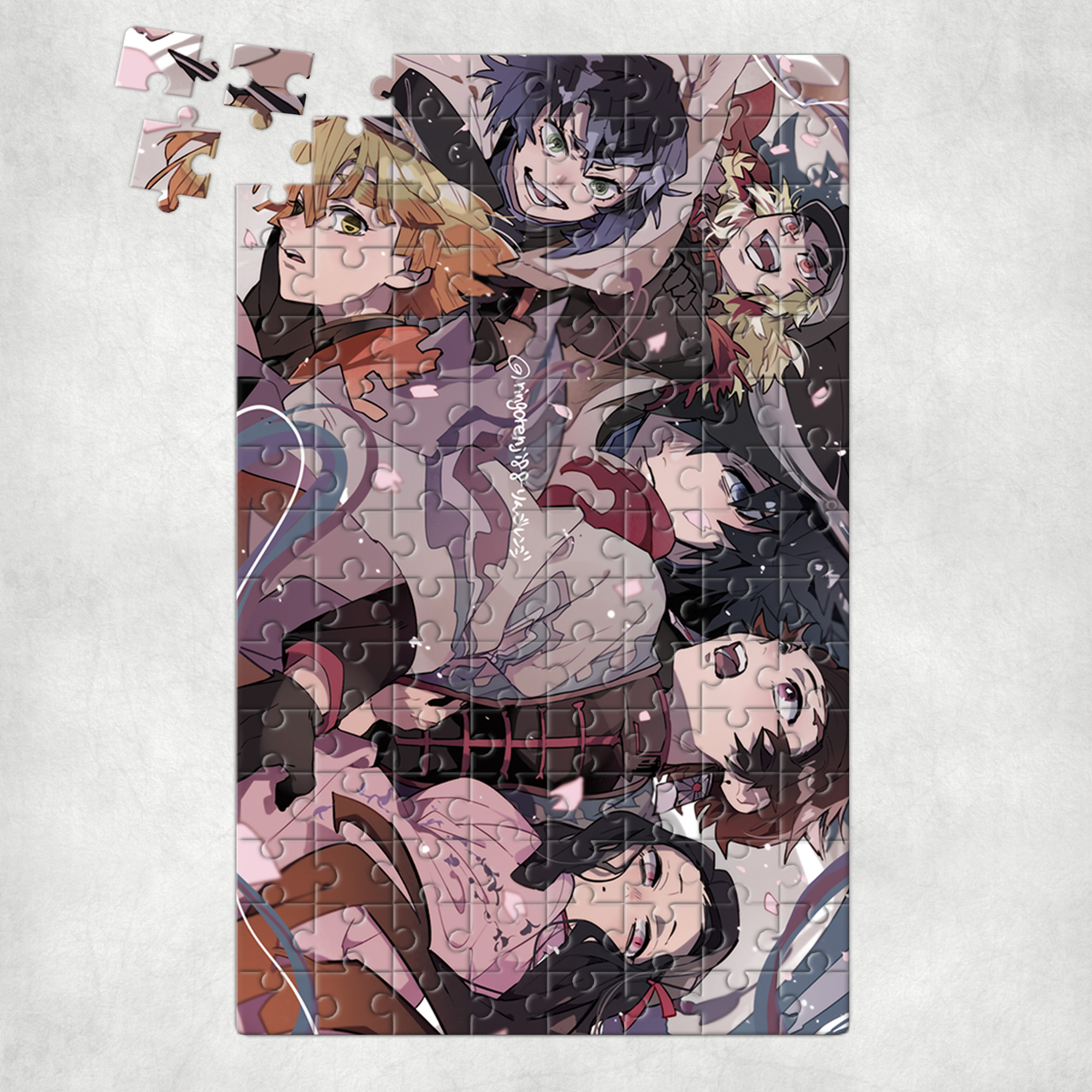Tranh ghép hình A5 Anime, xếp hình 15x21 DEMON SLAYER KIMETSU NO YAIBA - Mẫu 1