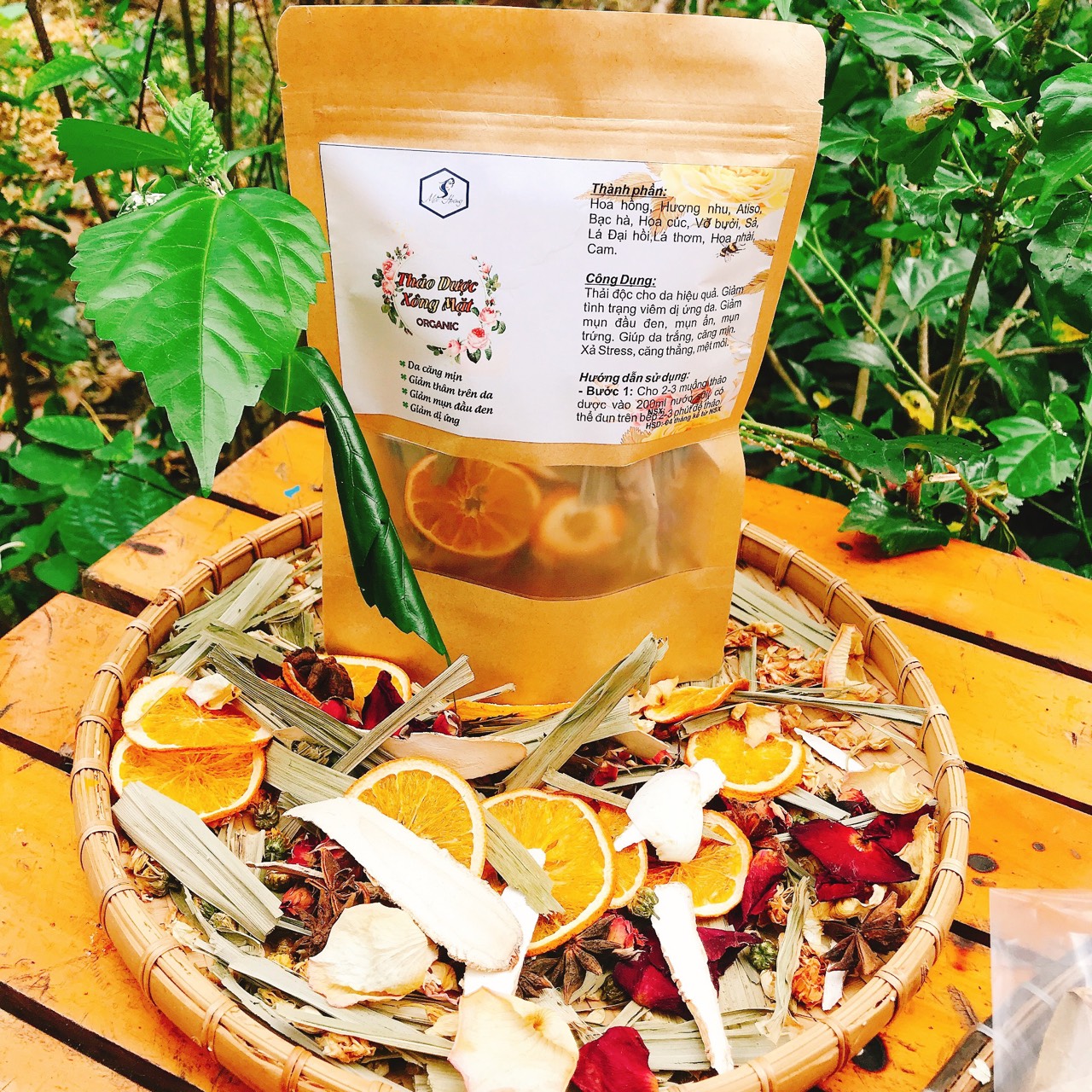 Xông Mặt Thảo D.ược Organic - Mộc Hương