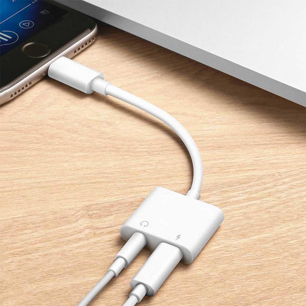 [HCM]Đầu chuyển Adapter lightning qua lightning và jack audio 3.5mm