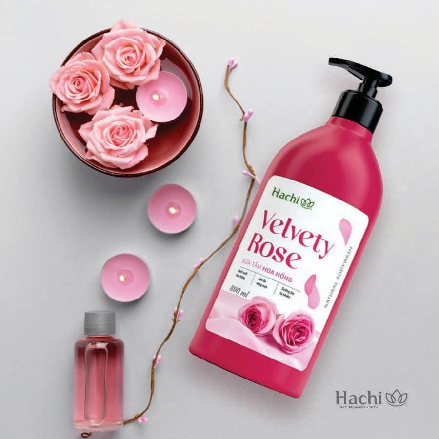 SỮA TẮM HOA HỒNG - HACHI VELVETY [CHÍNH HÃNG]