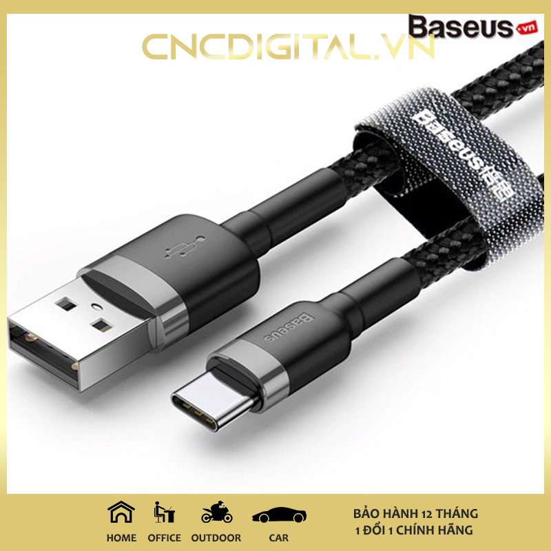 Cáp sạc baseus cafule type c 1m cho samsung s8/s9/ note8/ note9/ xiaomi/ huawei/ oppo/nokia - hàng chính hãng