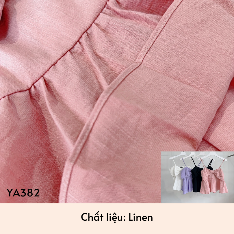 YU CHERRY | Áo nữ Linen Cami Bow Top YA382