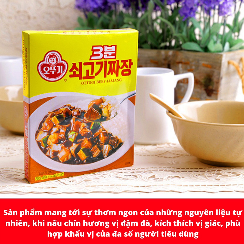 SỐT TƯƠNG ĐEN THỊT BÒ OTTOGI HÀN QUỐC HỘP 200G