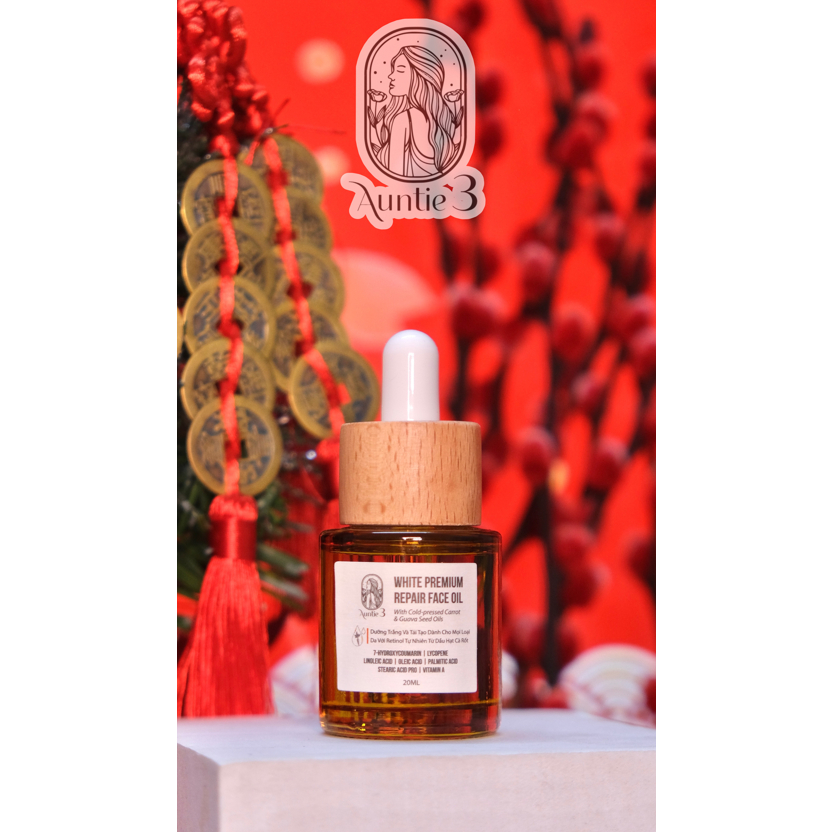 Dầu dưỡng trắng da Hạt Cà Rốt 20ml Auntie 3 Vietnam Chính Hãng