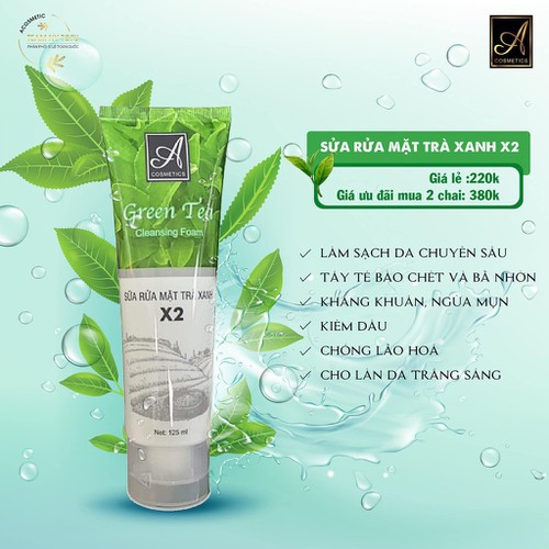Sữa Rửa Mặt Trà Xanh A Cosmetics