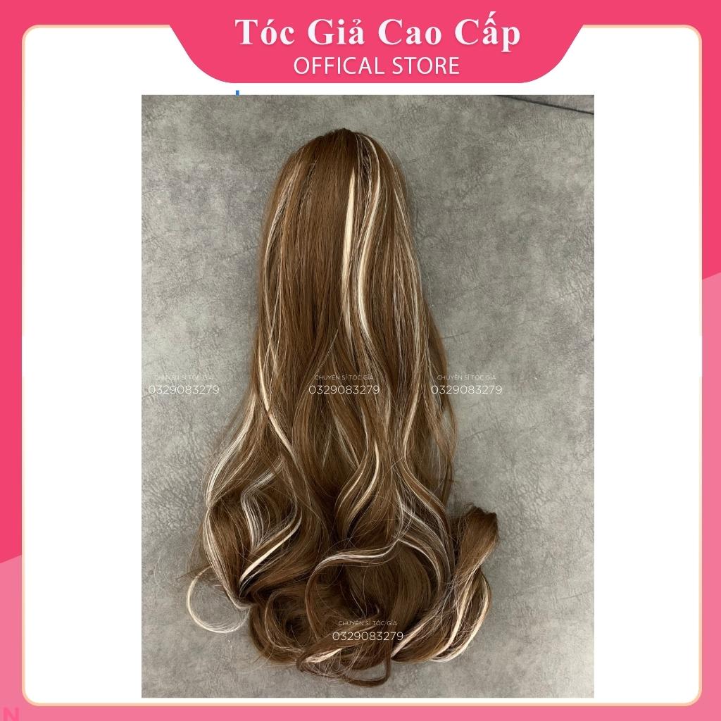 Tóc giả ngoặm phối line bạch kim ❤️FREESHIP❤️ mã n50