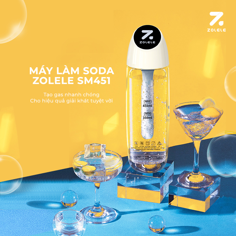 MÁY LÀM SODA ZOLELE SM451 dung tích 450ml