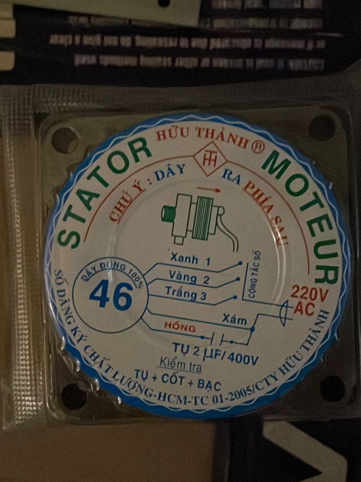 stato quạt 46  đồng 100% dầy  2cm