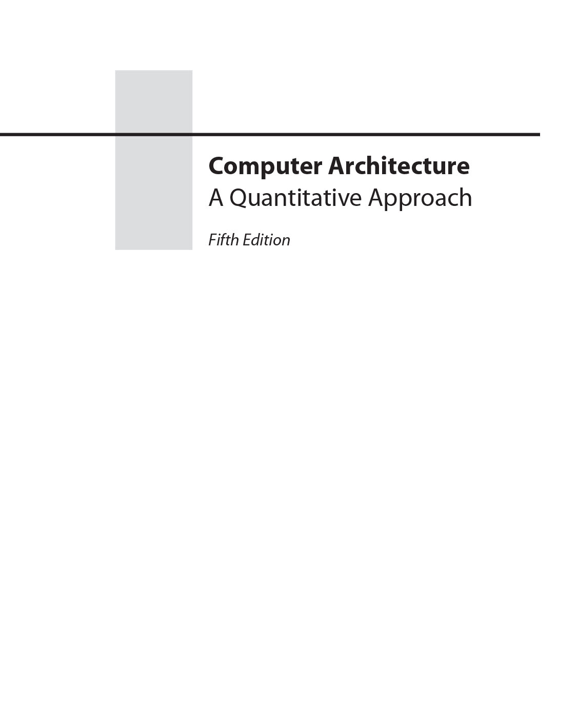 Computer Architecture