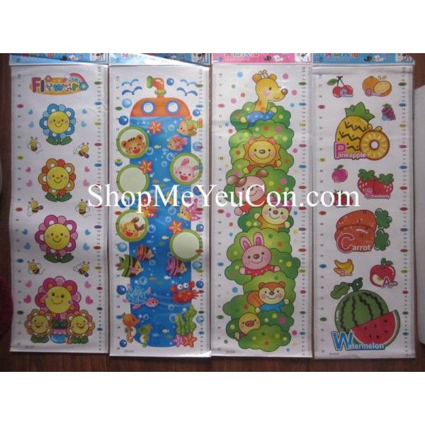 Decal Thước Đo Chiều Cao Cho Bé.
