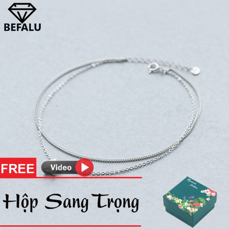 Lắc Chân Nữ Bạc Thật 925 Phong Cách Hàn Quốc LC03 - BEFALU
