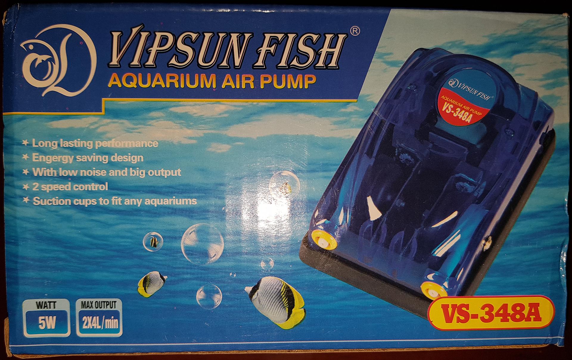 Máy Sủi Khí Oxy 2 Vòi Vipsun VS-348A - 2m Dây Và 2 Đá