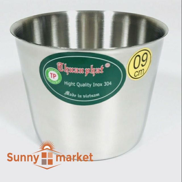 Ly inox 304 cao cấp Thuận Phát, dùng làm đá, làm bánh, làm rau câu nhiều size