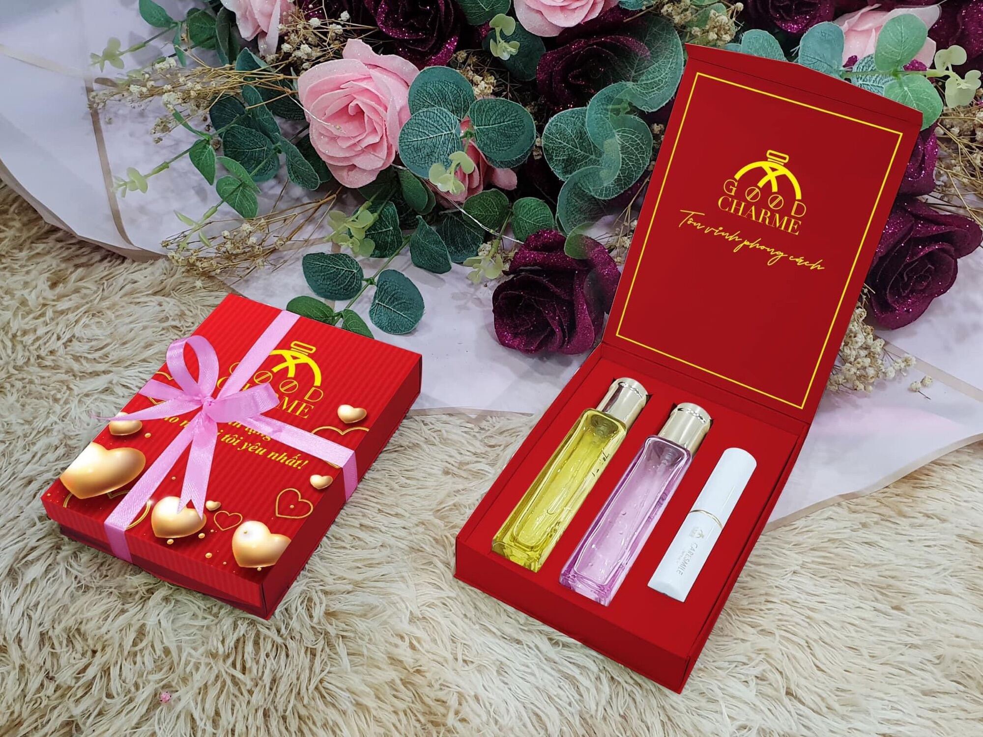 Set 2 nước hoa good girl 20ml + son dưỡng ( nước hoa 2 mùi ngẫu nhiên )