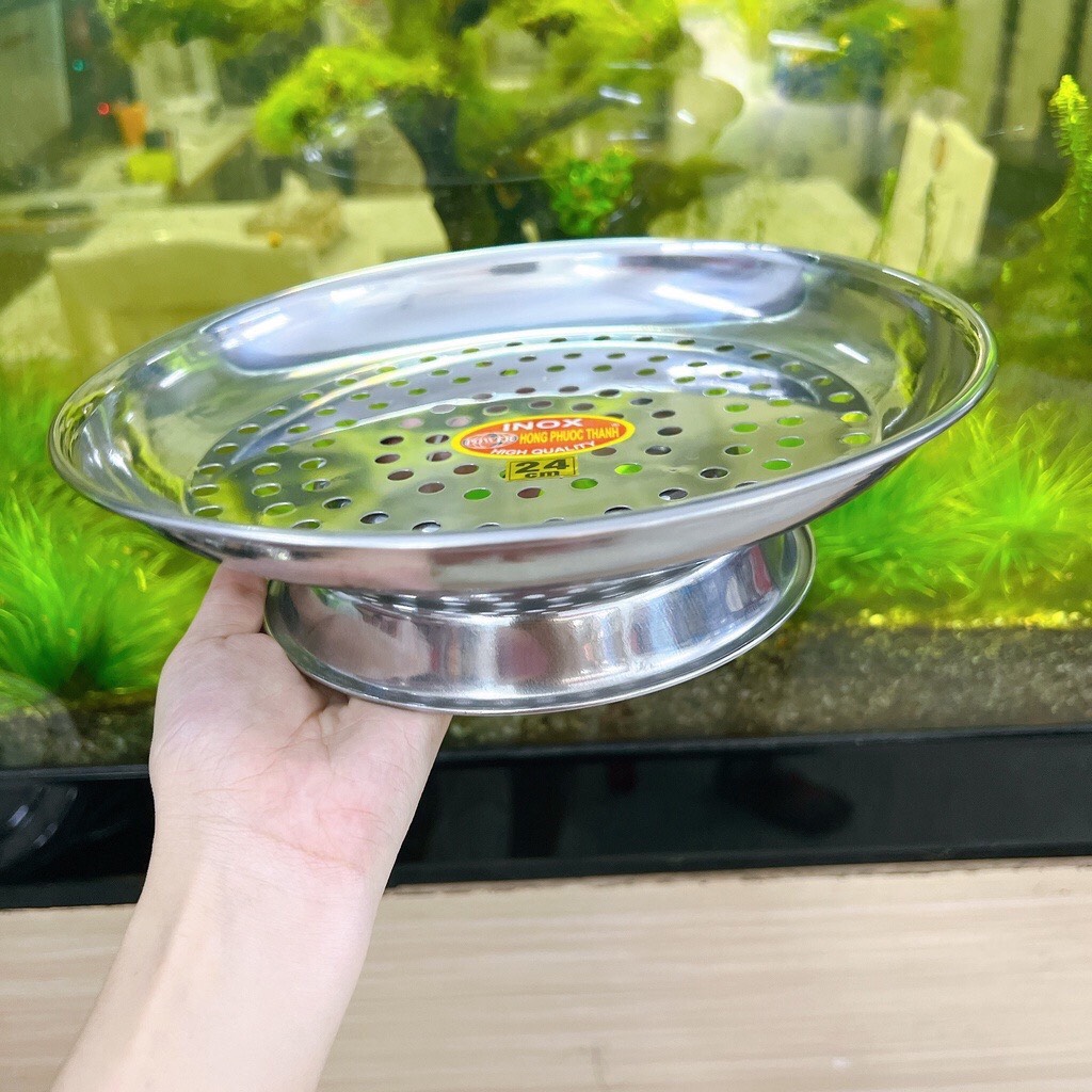 Vỉ Xửng hấp inox đủ size (22cm-26cm) Hồng Phước Thanh